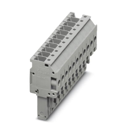 Phoenix Contact Plug-InTerminal Block; UP 4/11; 32A; 11-Level; #24 - #10; 0.2mm²; 11-pole; Screw Connection; Gray